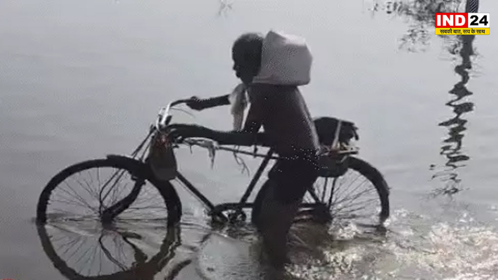 लखनऊ में बाढ़ से हाहाकार, 40 हजार से ज्यादा घरों में घुटनों तक पानी,डेंगू का खतरा बढ़ा