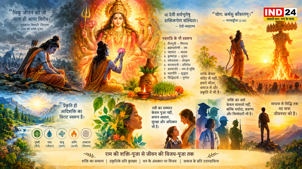 मर्यादा पुरुषोत्तम की शक्ति-साधना से विजयादशमी तक: जब राम ने भी अंतःशक्ति का मार्ग चुना