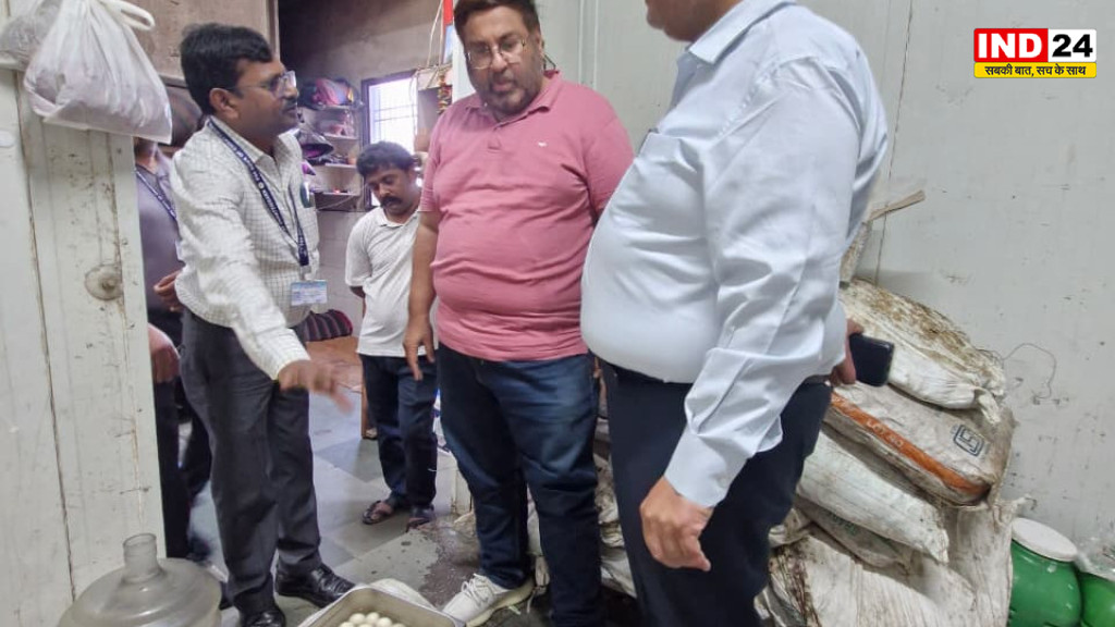 रायपुर में खाद्य विभाग की बड़ी कार्रवाई: 4 मिठाई दुकानें और ढाबा जांच के दायरे में, 150 किलो मिठाई नष्ट