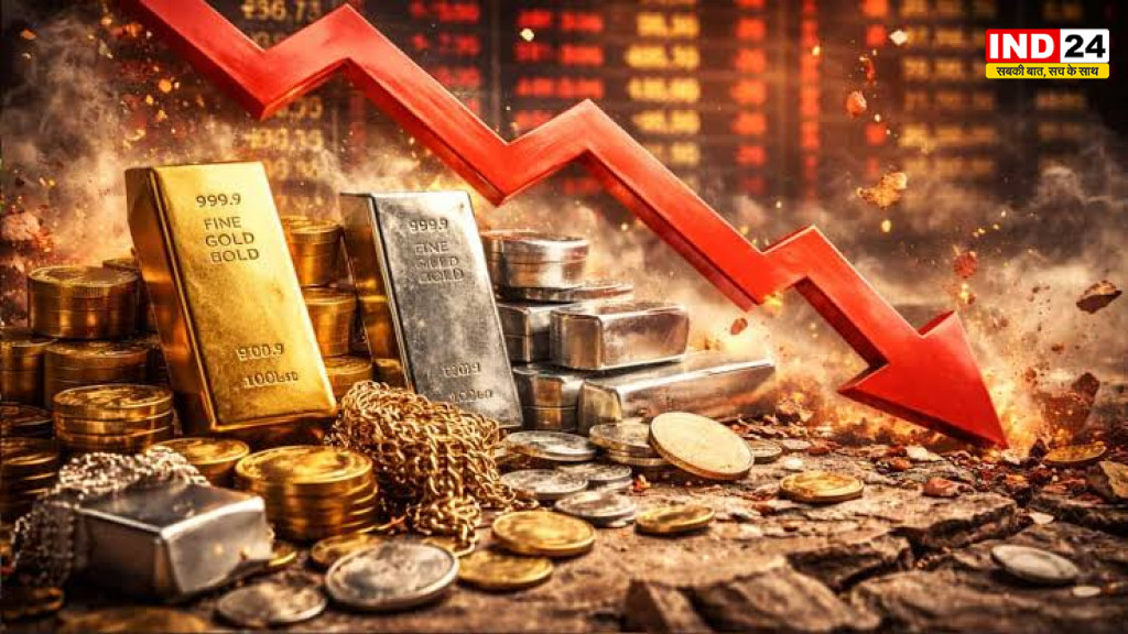 Gold-Silver Price Today: सोने-चांदी की कीमतों में बड़ी गिरावट, गोल्ड ₹814 और सिल्वर ₹3,743 टूटी