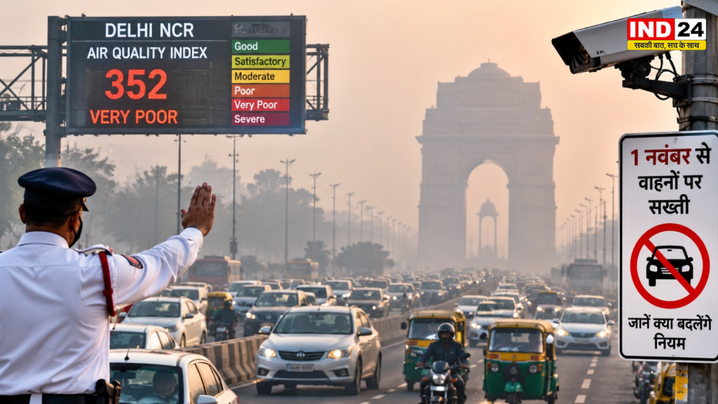 Delhi-NCR Pollution: सर्दियों में बढ़ेगा प्रदूषण का खतरा, 1 नवंबर से वाहनों पर सख्ती; जानें क्या बदलेंगे नियम