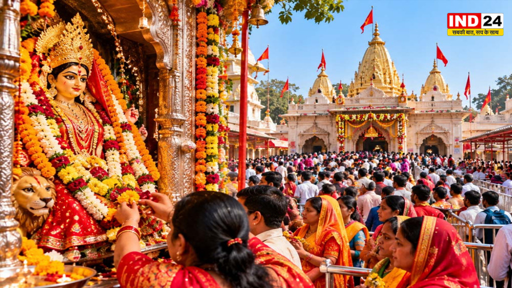 UP Navratri 2026: नवरात्रि के तीसरे दिन देवी मंदिरों में उमड़ा भक्तों का सैलाब, विंध्यवासिनी धाम में डेढ़ लाख श्रद्धालुओं ने किए दर्शन