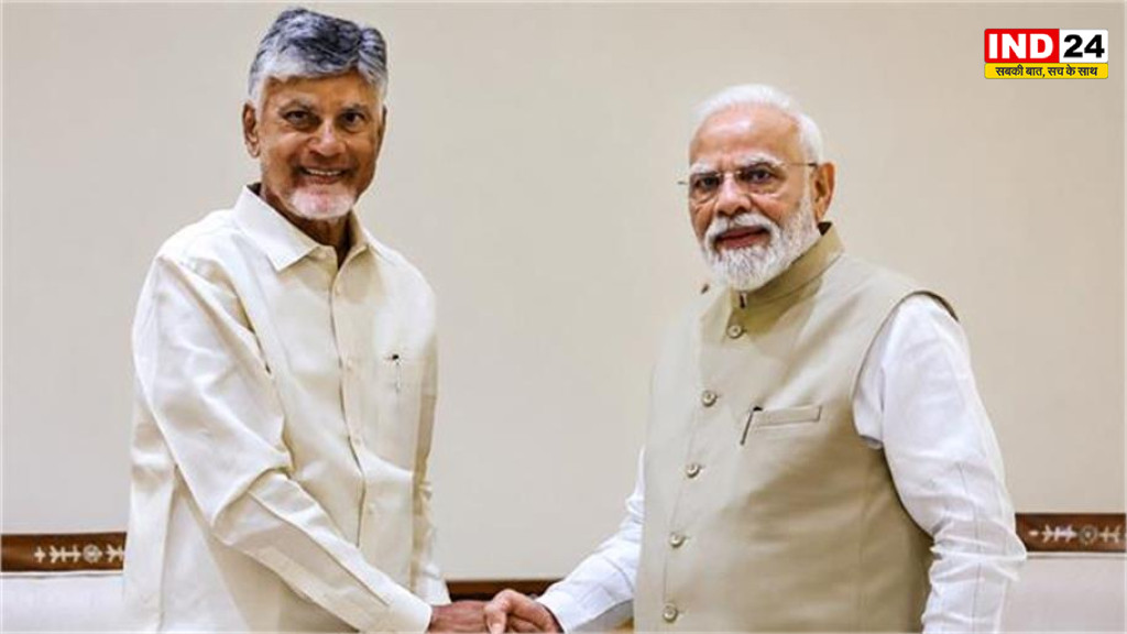 आंध्र प्रदेश के सीएम नायडू ने पीएम मोदी को बताया सही समय का सही नेता
