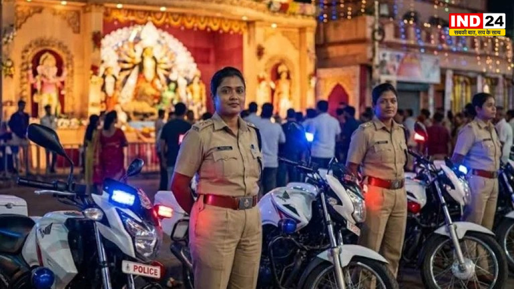 पश्चिम मेदिनीपुर में दुर्गा पूजा पर कड़े सुरक्षा प्रबंध, क्यूआर कोड से मिलेगी मदद, चप्पे-चप्पे पर पुलिस तैनात