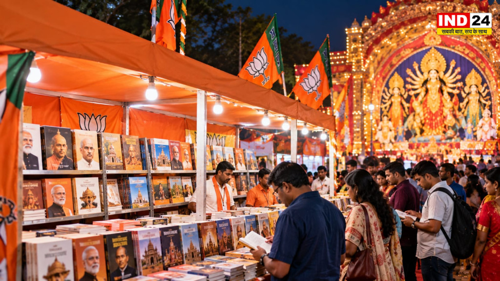 बंगाल में दुर्गा पूजा के बुक स्टॉलों पर भाजपा का जोर, 2.15 करोड़ रुपए की बिक्री का दावा; मोदी और श्यामा प्रसाद मुखर्जी के साहित्य पर फोकस