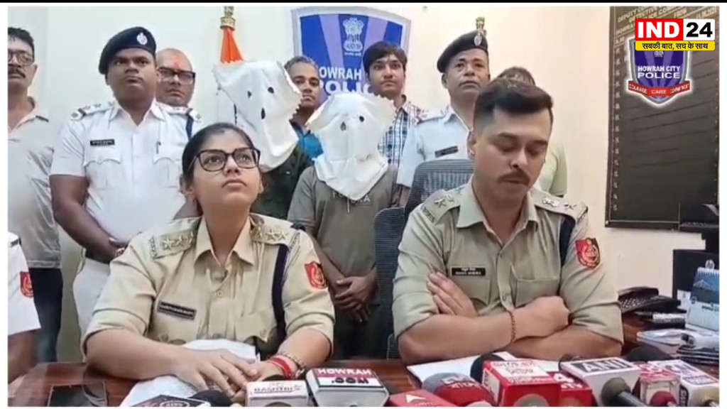 हावड़ा में बाइक चोरी के गिरोह का भंडाफोड़, 13 चोरी की मोटरसाइकिलें बरामद