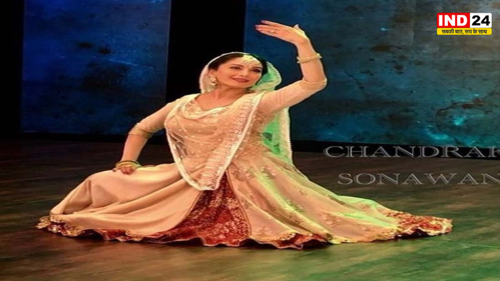 केबीसी सेट पर धक-धक गर्ल का कथत्क जादू, बैठे-बैठे ही बांध दिया समां