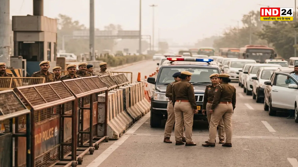 Delhi CJP Protest: प्रदर्शन के ऐलान के बाद यूपी बॉर्डर पर बैरिकेडिंग, 100 से ज्यादा पुलिसकर्मी तैनात