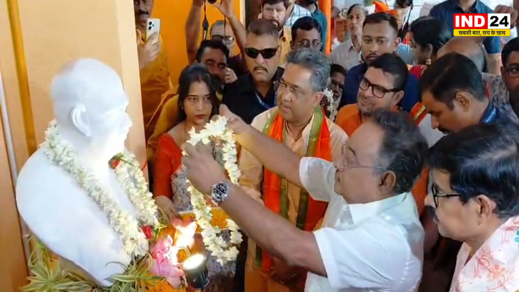 वेबेल भवन में डॉ. श्यामा प्रसाद मुखर्जी की प्रतिमा का अनावरण, समिक भट्टाचार्य ने गिनाए ऐतिहासिक योगदान