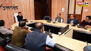 सुरंग हादसे में फंसे 40 मजदूरों  को लेसर सीएम धामी ने की बैठक