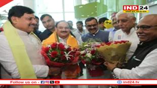 जबलपुर पहुंचे केंद्रीय स्वास्थ्य मंत्री, सीएम डॉ. मोहन यादव ने किया स्वागत