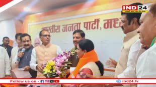 कांग्रेस को फिर झटका, पूर्व विधायक पारुल साहू और अमित सक्सेना ने थामा भाजपा का दामन