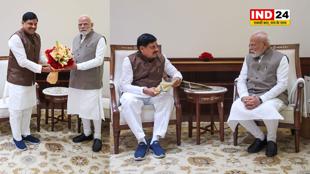 एमपी के सीएम डॉ मोहन यादव ने पीएम मोदी से पार्लियामेंट हाउस में की सौजन्य भेंट की 