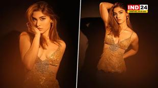 गोल्डन आउटफिट में सई मांजरेकर का बोल्ड अवतार, फैंस बोले – 'स्टनिंग क्वीन'