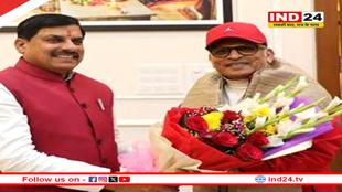 मुख्यमंत्री डॉ. मोहन यादव से अभिनेता अन्नू कपूर ने की भेंट, एक्टर ने सुनाए संस्कृत श्लोक