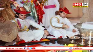 शाही लिबास पहन सिंधिया ने किया कुलदेवता पूजन, महान आर्यमन ने मांडरे माता में लगाई अर्जी