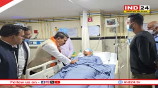 रायपुर के अस्पताल में घायल जवानों से मिले गृहमंत्री