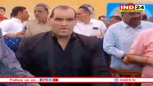 बैतूल पहुंचे द ग्रेट खली ने किसान आंदोलन को बताया गलत, बोले - लोकसभा चुनाव में 400 पार होगी भाजपा