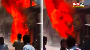 उत्तराखंड : शास्त्रीनगर में दूध की डेयरी में लगी आग, लाखों का सामान जलकर राख