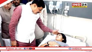 मुख्यमंत्री डॉ. यादव ने इंदौर के विभिन्न अस्पताल पहुँचकर घायलों के स्वास्थ्य की ली जानकारी