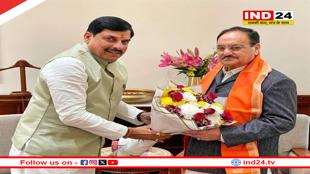 मुख्यमंत्री डॉ.  मोहन यादव ने केंद्रीय स्वास्थ्य मंत्री नड्डा से की मुलाक़ात, मध्यप्रदेश में 4 मेडिकल कॉलेजों के भूमि पूजन का दिया आमंत्रण