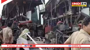 उन्नाव में बड़ा सड़क हादसा, डबल डेकर बस ने दूध कंटेनर में मारी टक्कर, 18 की मौत