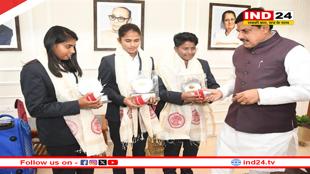 प्रदेश की तीन महिला क्रिकेट खिलाड़ियों को दी जाएगी 25-25 लाख रूपए की प्रोत्साहन राशि -मुख्यमंत्री डॉ.  मोहन यादव