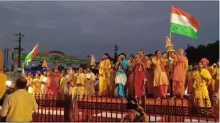 CG NEWS : स्वतंत्रता दिवस के पूर्व संध्या में भारत माता की भव्य महाआरती