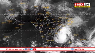 चक्रवाती तूफान से हाहाकार, इंदौर की तरफ बढ़ रहे काले बादल