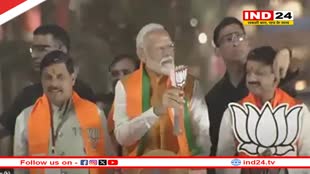 भोपाल में पीएम मोदी का रोड शो शुरू, मालवीय नगर तिराहे से रवाना