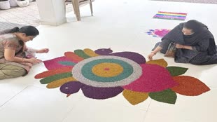 CG NEWS : छत्तीसगढ़ में सीएम निवास पर परिजनों ने बनाई धान से रंगोली, सीएम भूपेश ने किया शेयर....