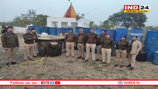 ग्वालियर में अवैध शराब के विरुद्ध आबकारी विभाग की बड़ी कार्रवाई