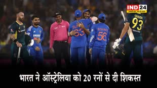 IND vs AUS 4th T20: अक्षर की  फिरकी में फसे कंगारु, भारत ने ऑस्ट्रेलिया को 20 रनों से दी शिकस्त
