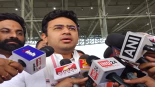 CG News : भाजयुमो राष्ट्रीय अध्यक्ष तेजस्वी सूर्या पहुंचे रायपुर, कहा - पीएससी घोटाला देश के सबसे बड़े पीएससी घोटालों में से एक है