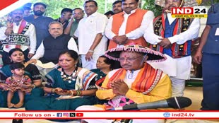 मुख्यमंत्री निवास में हरेली तिहार की धूम, CM साय ने हल की पूजा की