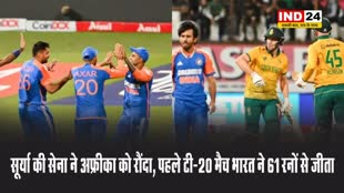 सूर्या की सेना ने अफ्रीका को रौंदा, पहले टी-20 मैच भारत ने 61 रनों से जीता