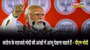 PM Modi ने विपक्ष पर बोला जोरदार हमला, कहा -  कांग्रेस के शहजादे मोदी की आंखों में आंसू देखना चाहते हैं