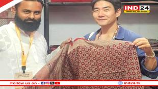 विश्व के सबसे बड़े हैंडीक्राफ्ट मेले में चमका मध्यप्रदेश का बाग प्रिंट