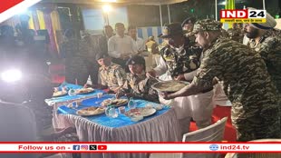 सीएम विष्णुदेव साय ने CRPF कैंप में बिताई रात, जवानों को परोसा खाना