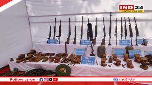 नक्सलियों की ऑर्डिनेंस फैक्ट्री ध्वस्त, भारी मात्रा में हथियार बरामद