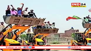 CM योगी की जनसभा में हुआ बुलडोजर डांस; देखने के लिए जुटी भीड़, लगे जय श्रीराम के नारे