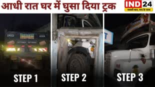 Raipur Accident: नशे में धुत चालक ने आधी रात घर में घुसा दिया ट्रक.....