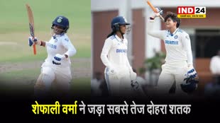 शेफाली वर्मा ने सबसे तेज दोहरे शतक का बनाया रिकॉर्ड...