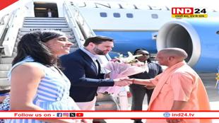 आगरा पहुंचे अमेरिकी उपराष्ट्रपति जेडी वेंस, CM योगी ने किया स्वागत