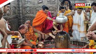 केंद्रीय मंत्री नितिन गडकरी ने किए महाकाल के दर्शन, कहा- यह मेरा परम सौभाग्य…