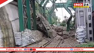 हरिद्वार में मनसा देवी पहाड़ियों से भूस्खलन, हरिद्वार-देहरादून-ऋषिकेश रेल मार्ग ठप