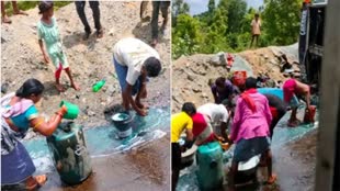 CG NEWS: बर्तन से लेकर डिब्बा भर-भरकर भागे लोग, NH पर पलटा डीजल से भरा टैंकर