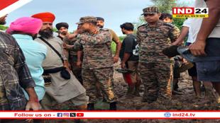 पंजाब में बाढ़ राहत कार्य में जुटी भारतीय सेना, युद्धस्तर पर चल रहा बचाव अभियान