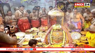 श्री महाकालेश्वर मंदिर पहुंचीं नेपाल की नेता मंजू खांड, नंदी हॉल में बैठकर किए दर्शन