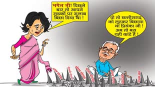 CG NEWS : गुलाब फूल पर सियासत,  बीजेपी ने कार्टून पोस्टर जारी कर भूपेश से सवाल करती प्रियंका गांधी का कार्टून बीजेपी ने किया वायरल